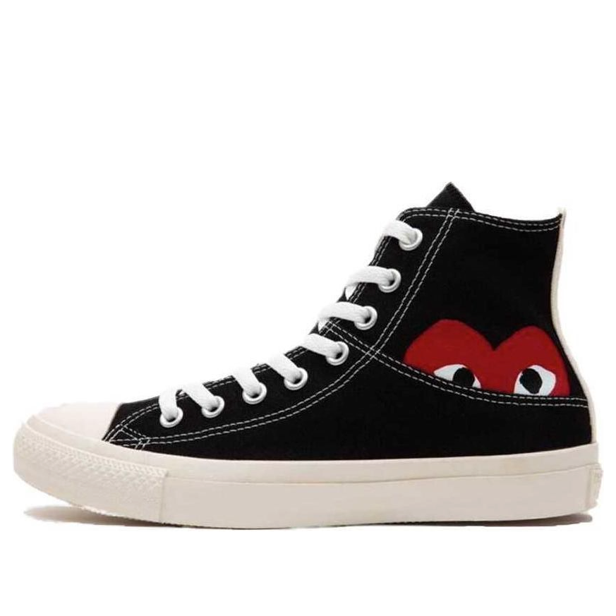Converse x COMME des GARCONS Chuck 70 Hi Half Logo 'Black Red' 1CL877