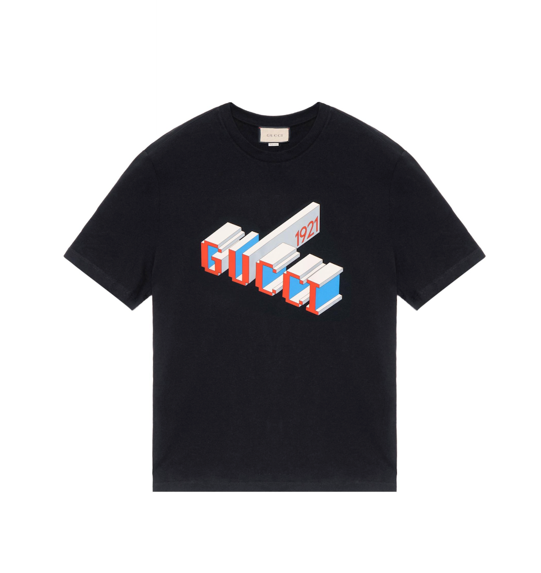 Gucci 3D 1921 Print T-Shirt 'Black' 771758-XJF69-1152