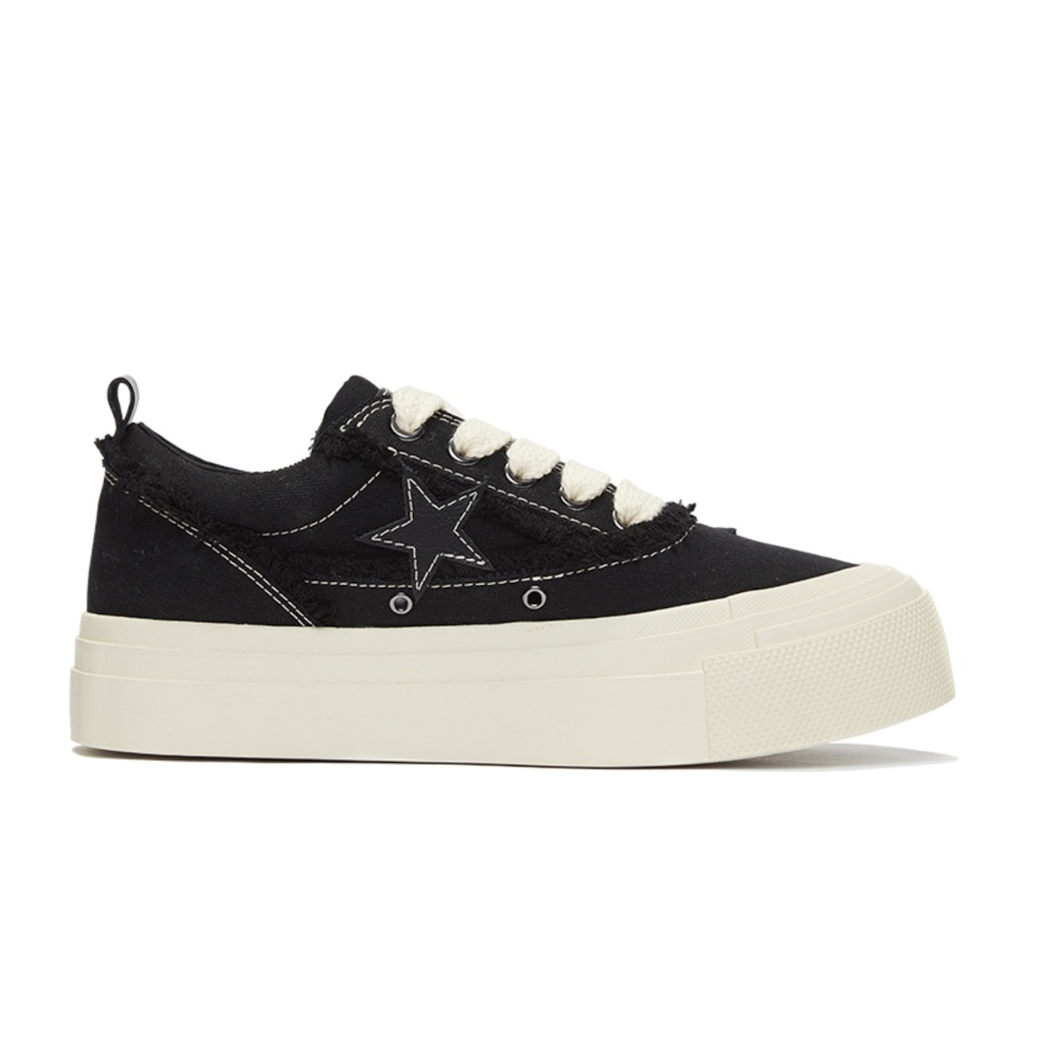 KAALIXTO Skateboarding Canvas Low 'Black Leather' KSH220712