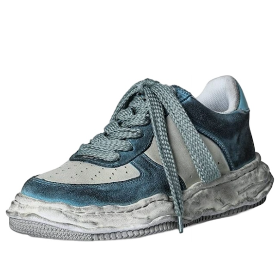 Maison MIHARA YASUHIRO Wayne OG Sole DR Leather Low 'Blue' A10FW710-BLUE