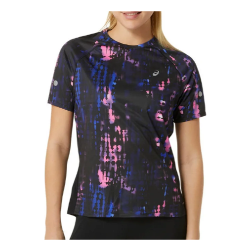(WMNS) ASICS ROAD LITE-SHOW T-Shirt 'Black Magenta' 2012D073-001