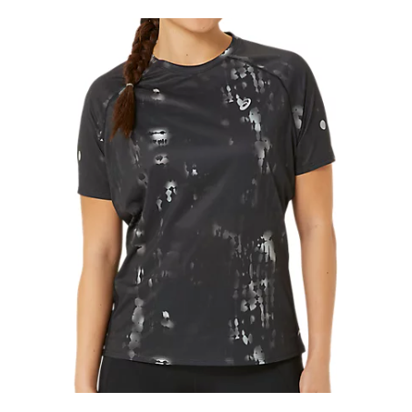 (WMNS) ASICS ROAD LITE-SHOW T-Shirt 'Black' 2012D073-002