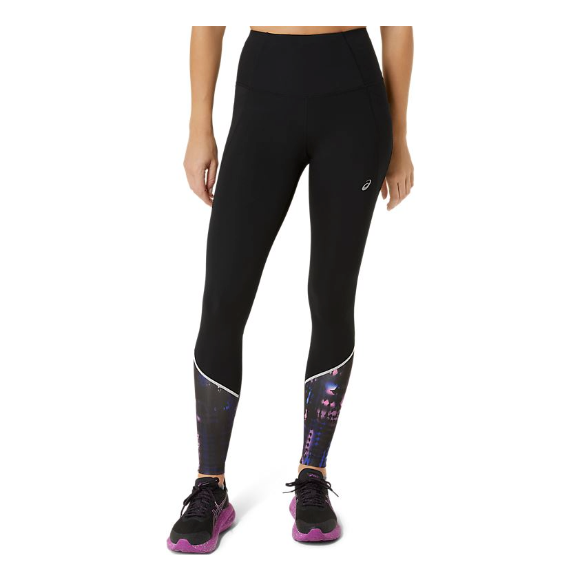 (WMNS) ASICS ROAD LITE-SHOW Tights 'Black Magenta' 2012D074-001