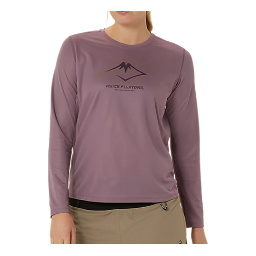 (WMNS) ASICS Fujitral Logo Long Sleeves T-Shirt 'Dusty Mauve' 2012D042-501