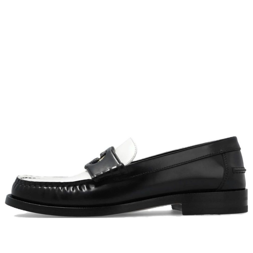 (WMNS) Gucci Interlocking G Loafer 'Black White Leather' 738676-AABXZ-1045