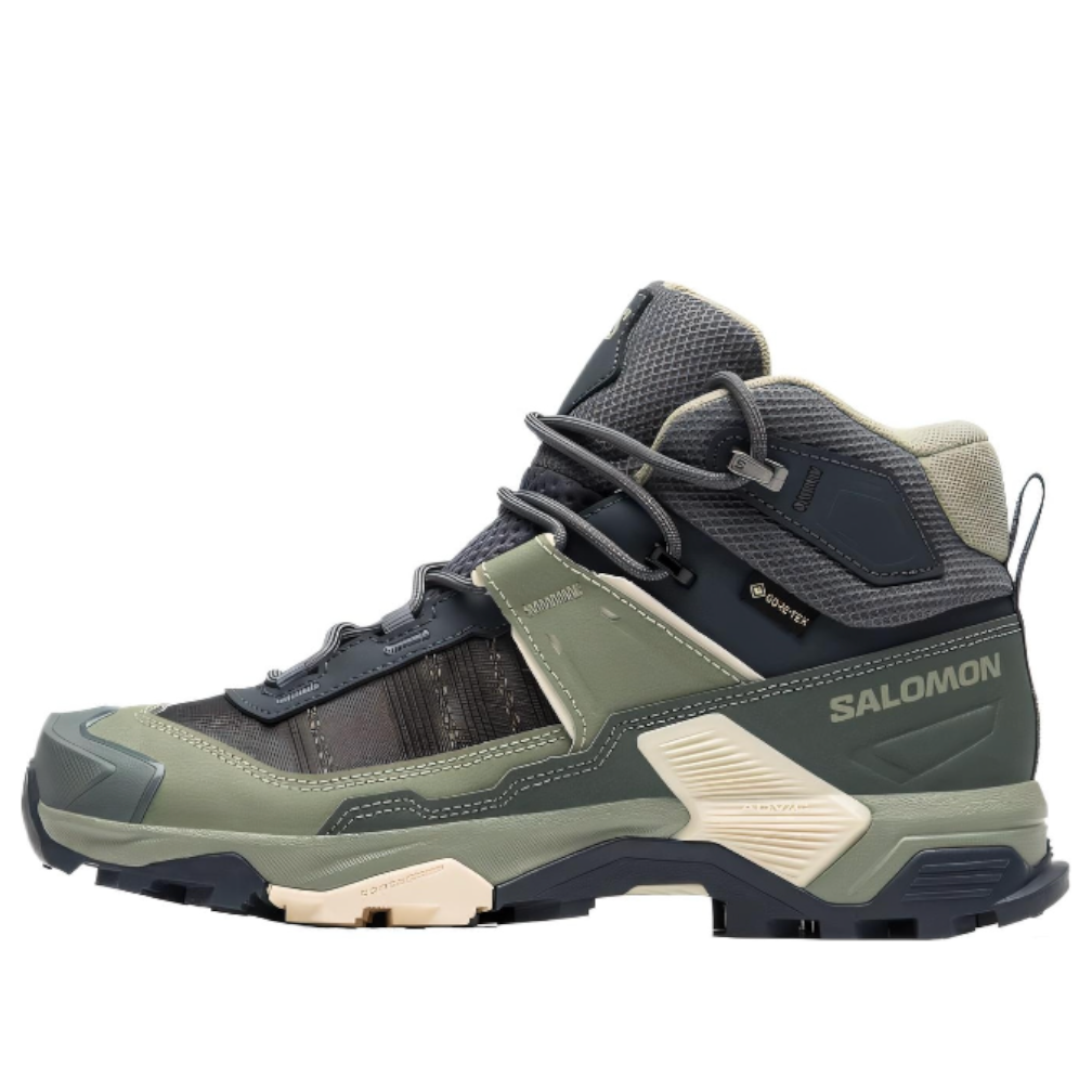 Salomon X Ultra 5 Mid GTX 'Green Dark Grey' 477546