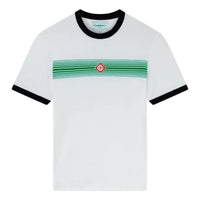 Casablanca Logo Stripe Ringer T-Shirt 'White' MS24-JTS-030-01