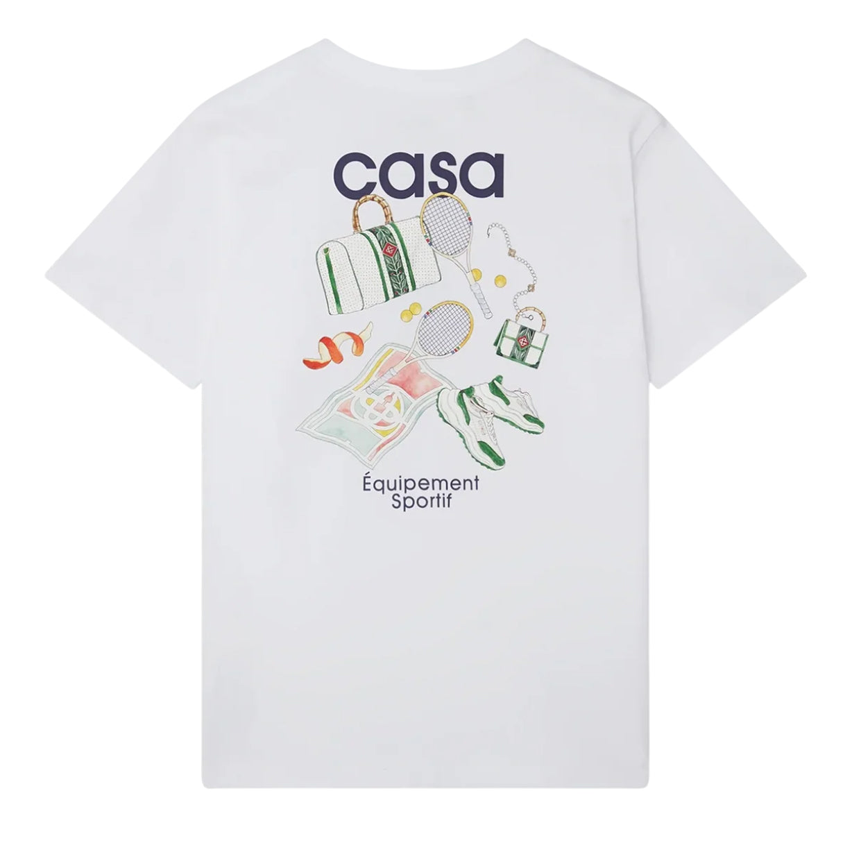 Casablanca Equipement Sportif Printed T-Shirt 'White' MPS24-JTS-001-08