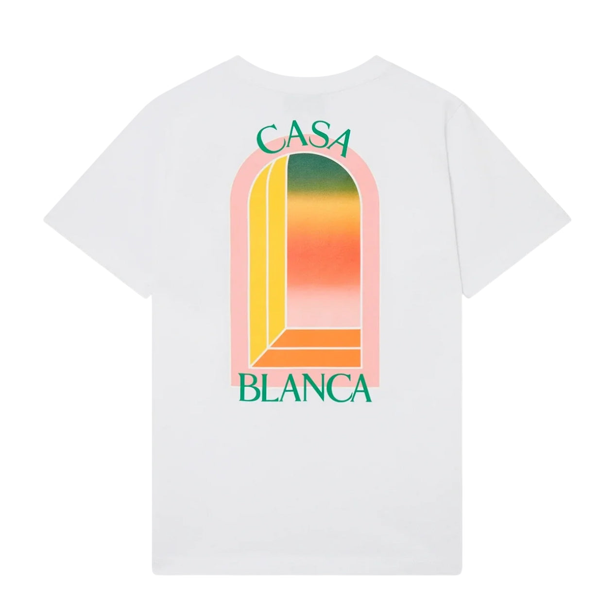 Casablanca Gradient Arch Logo T-Shirt 'White' MS24-JTS-001-23