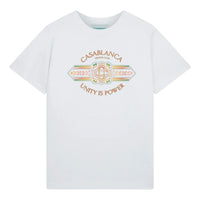 Casablanca Unity Is Power Printed T-Shirt 'White' MS24-JTS-001-12