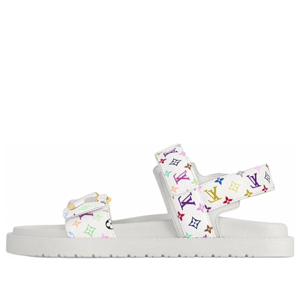 (WMNS) LOUIS VUITTON x Takashi Murakami Sunset Sandals 'White' 1AGXEQ