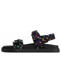 (WMNS) LOUIS VUITTON x Takashi Murakami Sunset Sandals 'Black' 1AGXF6