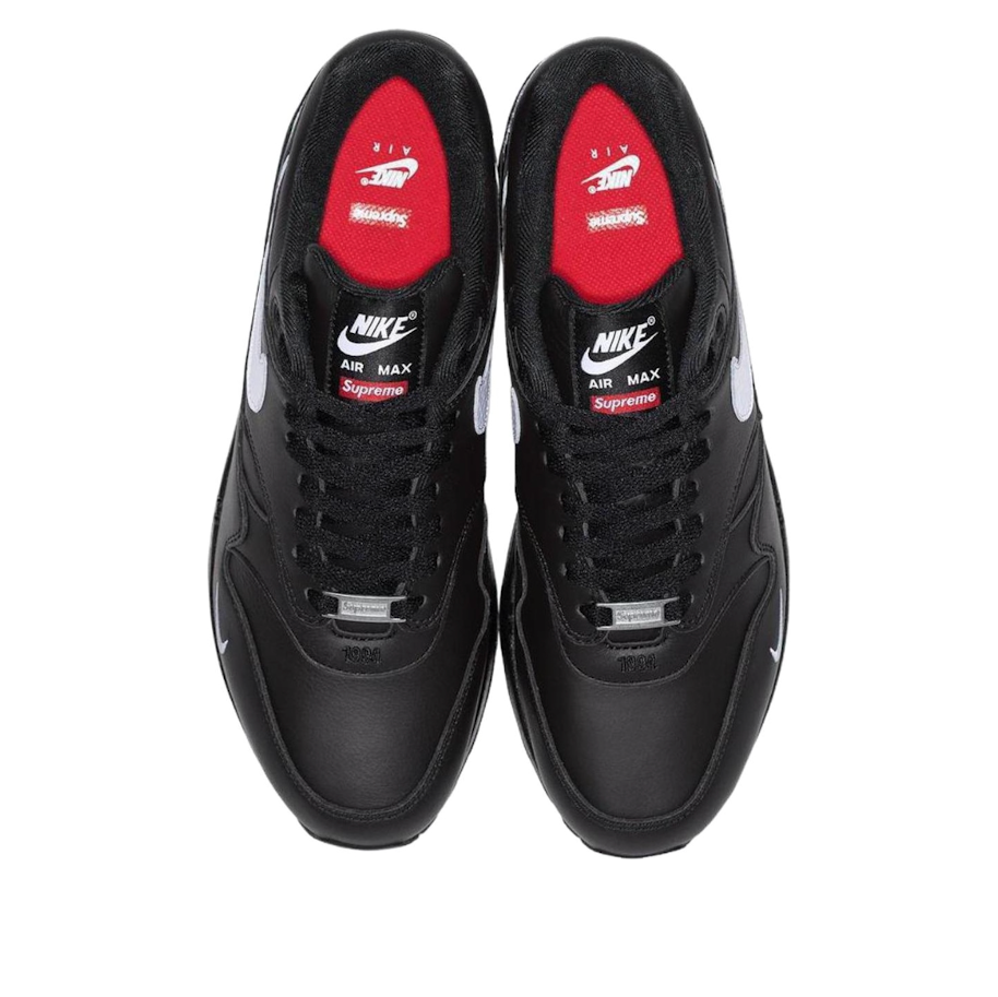 Nike x Supreme Air Max 1 ‘87 'Black White' HF8813-001