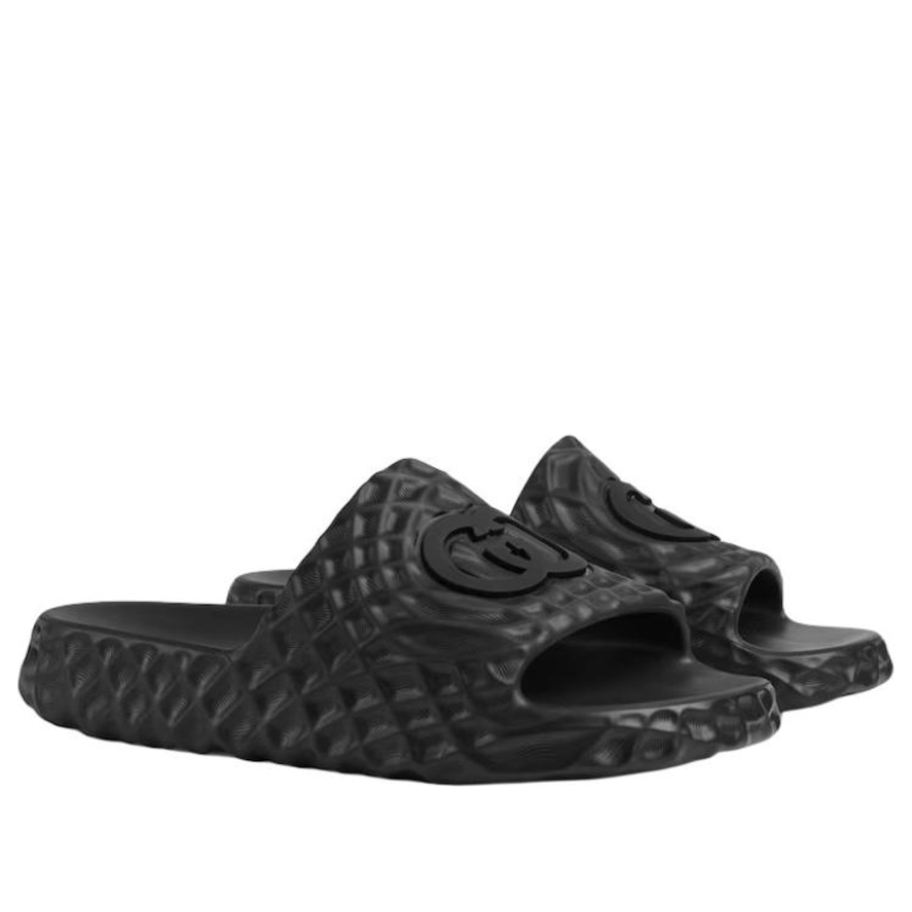 Gucci Water Ripples Slides 'Interlocking G Black' 770801-J8710-1000