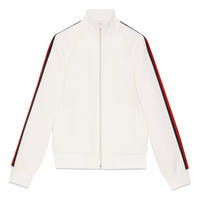 Gucci Fluid Drill Zip Jacket 'White Red' 762790-ZAPQR-9799