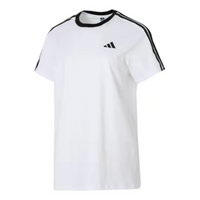 (WMNS) adidas Boyfriend T-Shirt 'White Black' JY7613