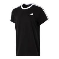 (WMNS) adidas Boyfriend T-Shirt 'Black White' JY7612