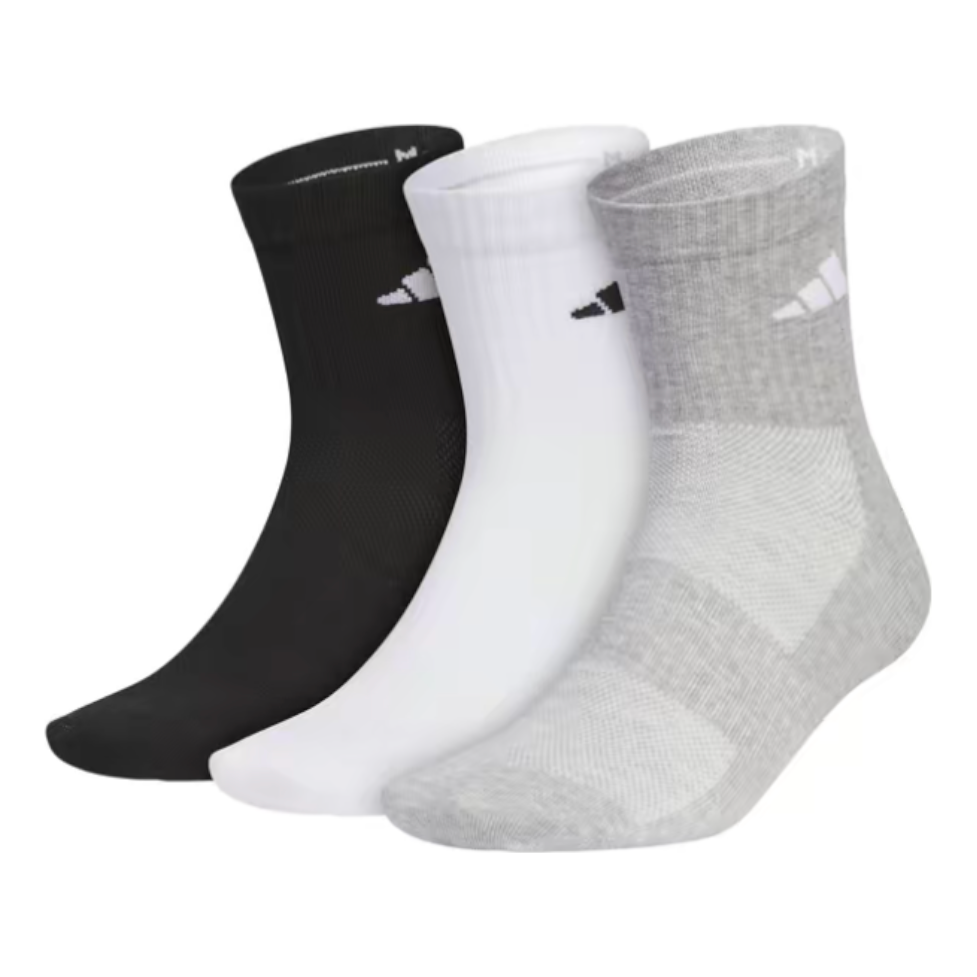 adidas Sportswear Crew Socks 3 Pack 'Black White Grey' JC9272