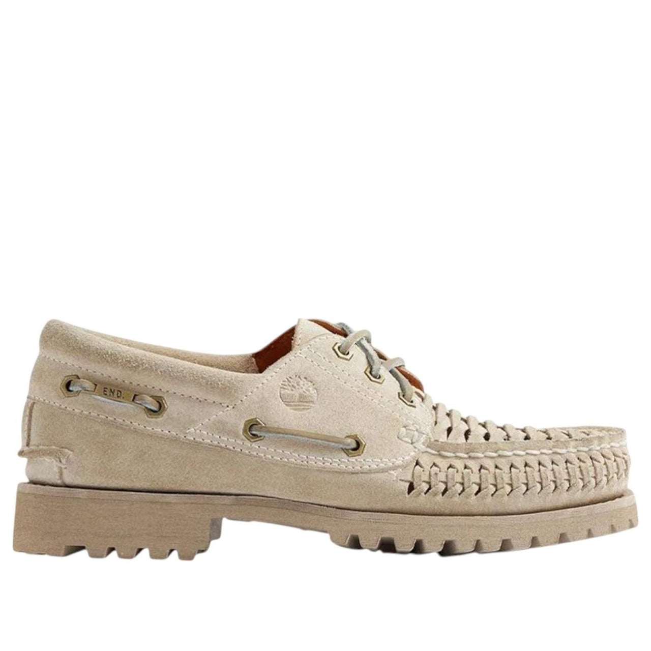 Timberland x END. Authentic 3-Eye Boat 'White' TB0A6A7FEZ2