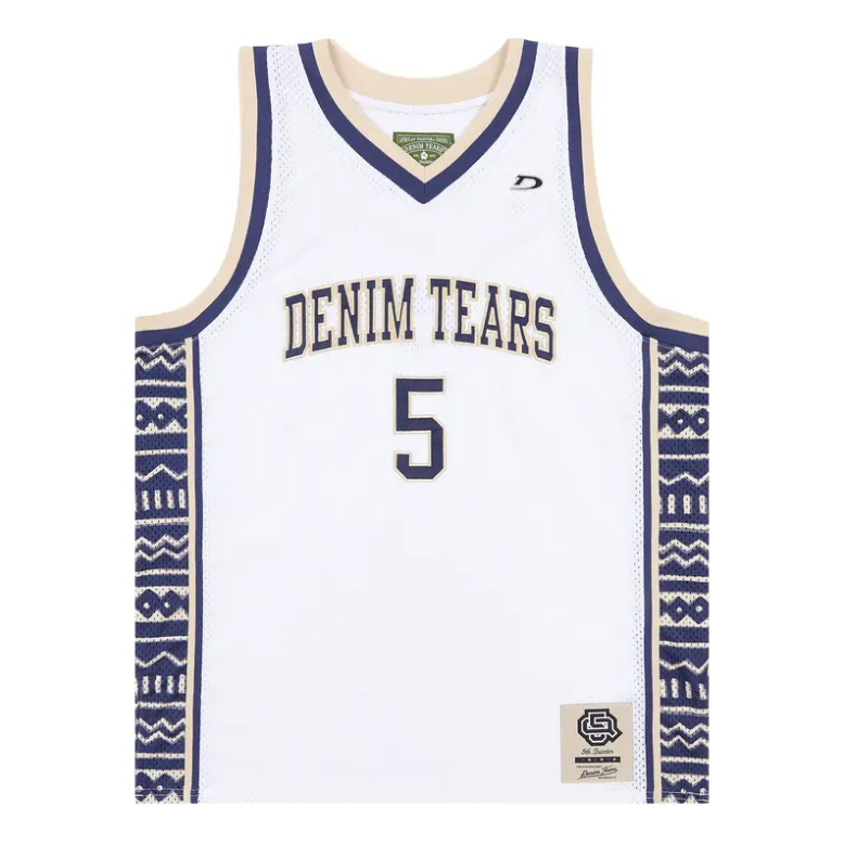Denim Tears Game Jersey 'White' SS25TKJ00324