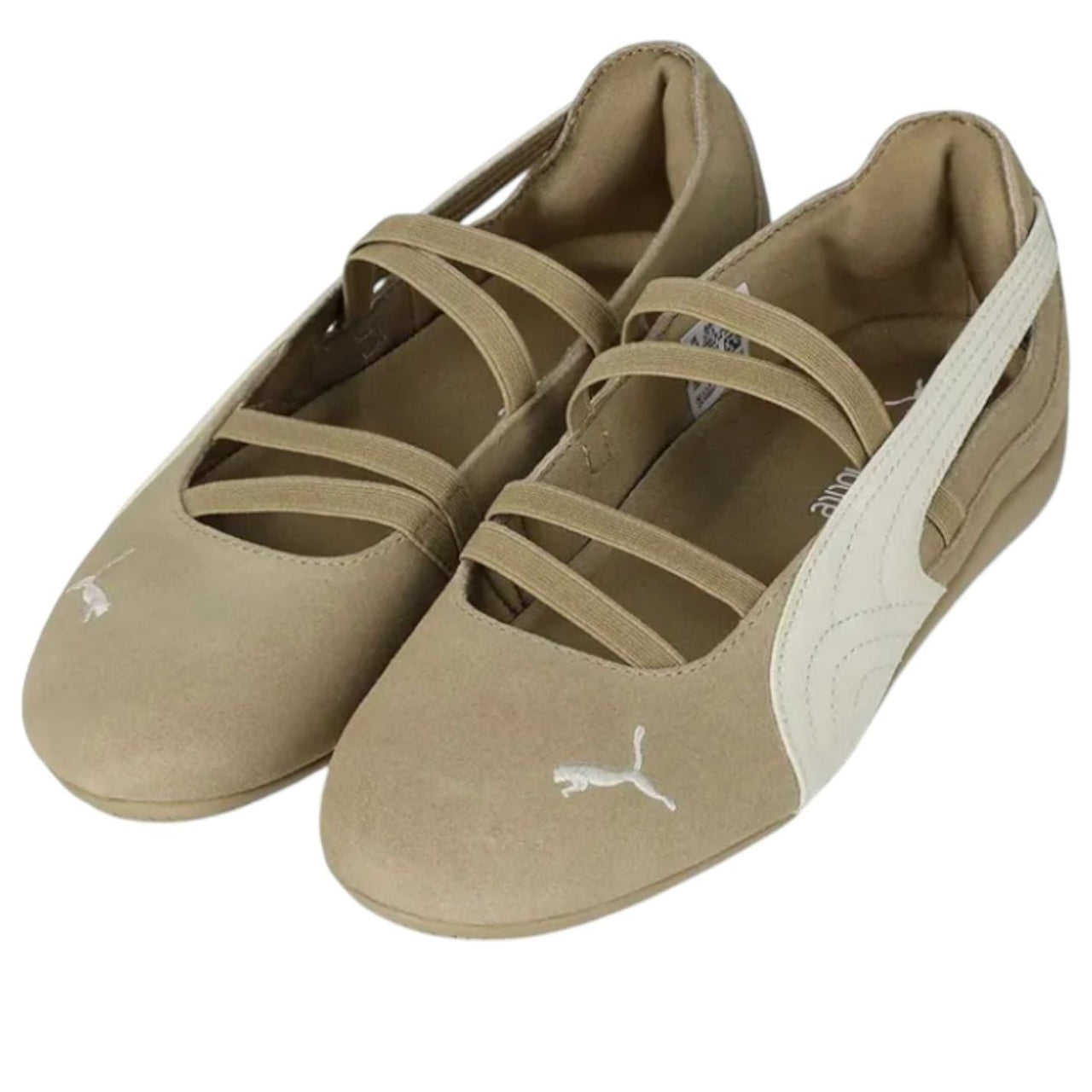 (WMNS) PUMA Speedcat Ballet 'Suede Tan Warm White' 406758-01