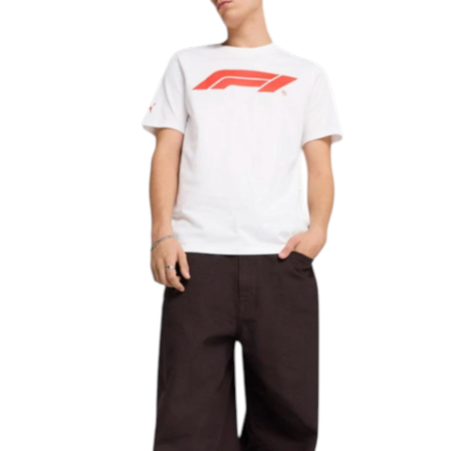 PUMA F1 Essentials Logo T-Shirt 'White' 633264-02