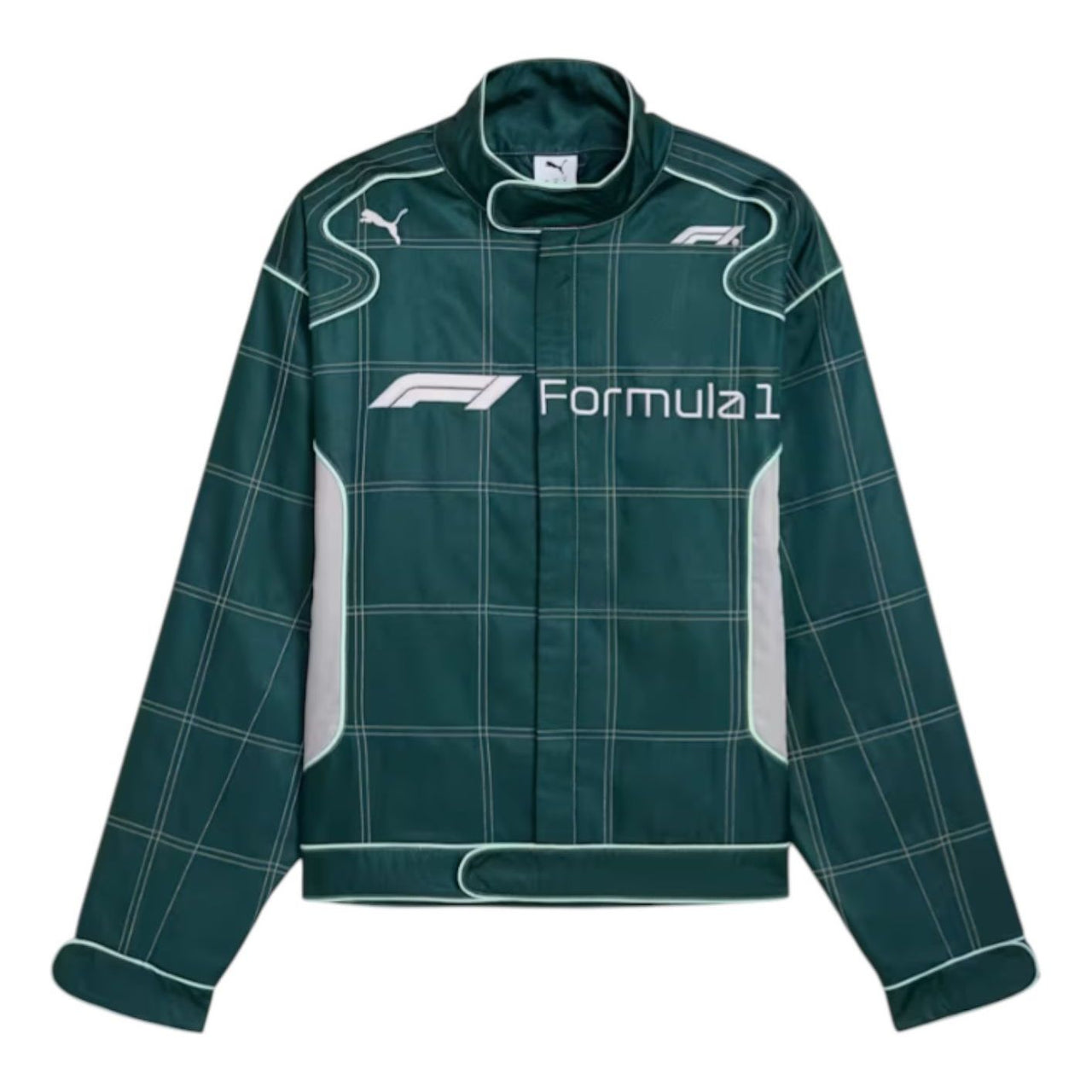 PUMA Formula 1 75 Years Motorsport Racing Jacket Relaxed Fit 'Green Terrain' 632988-04