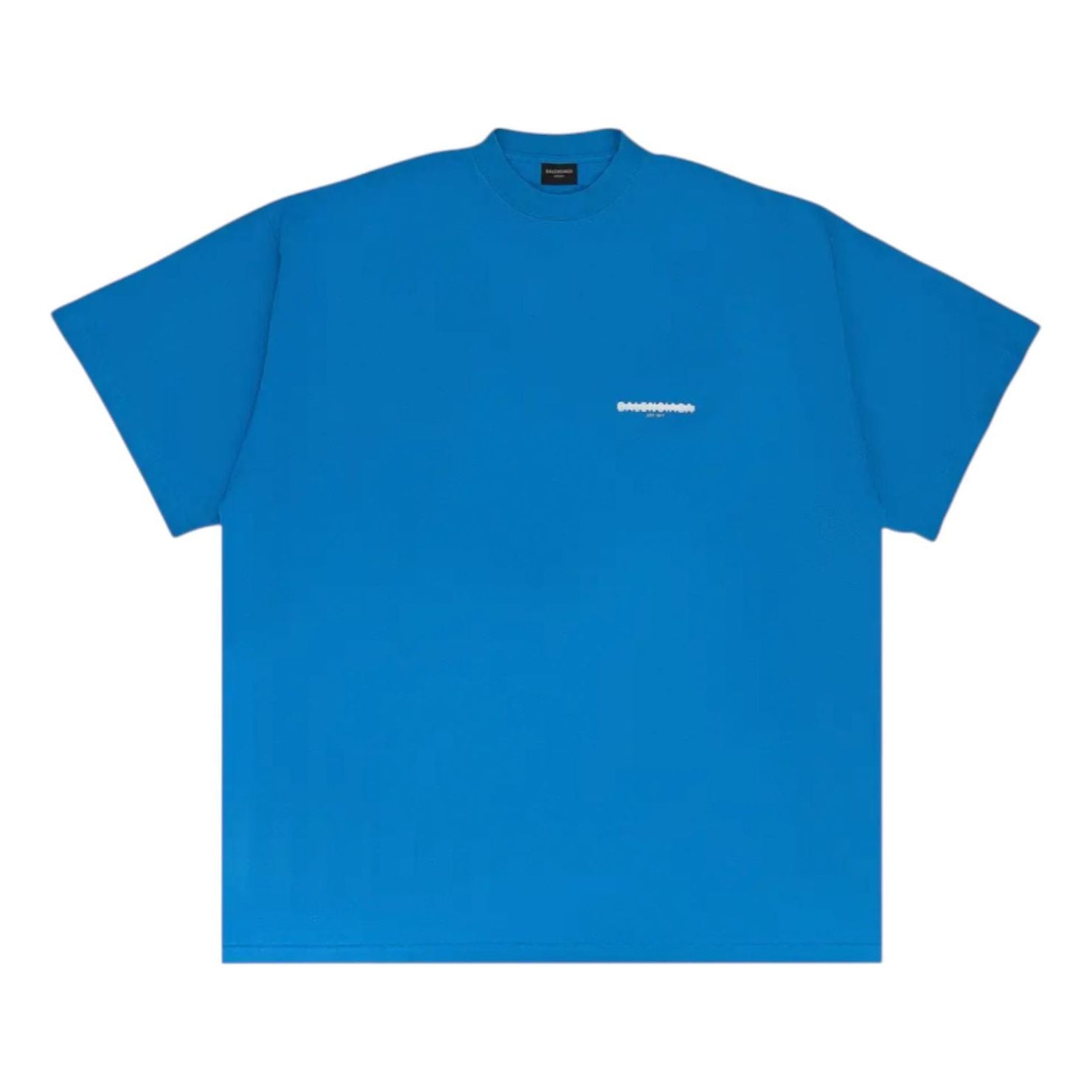 Balenciaga Crossed Out Oversized T-Shirt 'Blue' 712398TMVJ64024