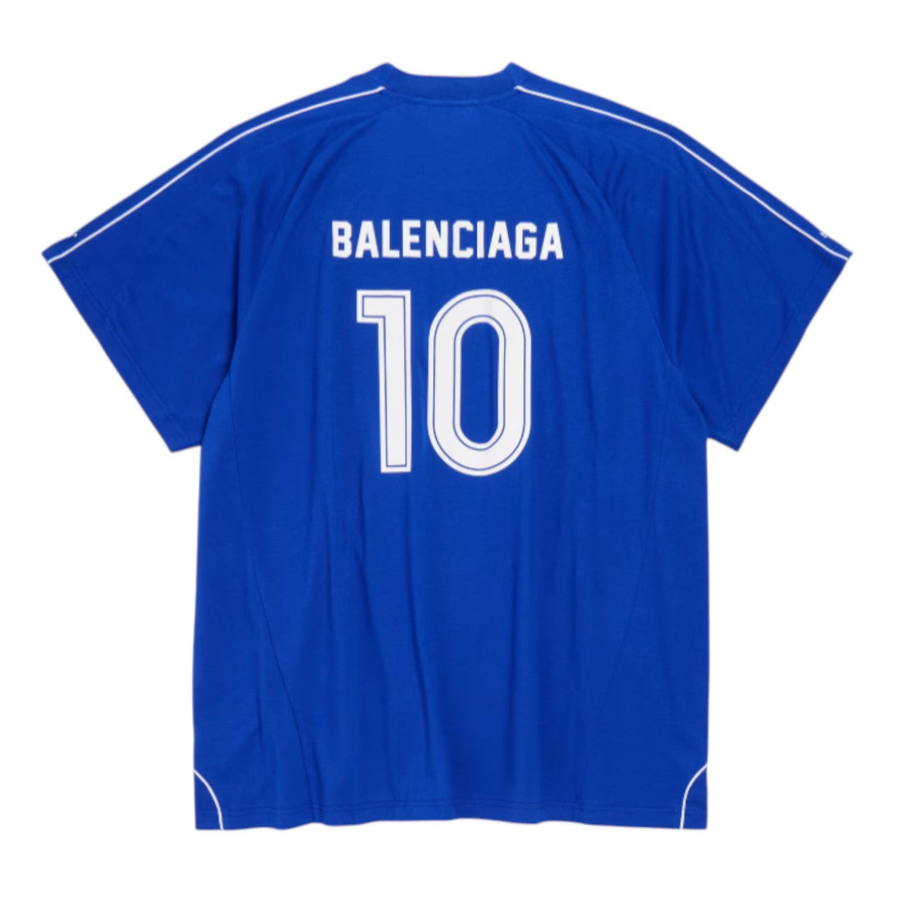 Balenciaga Soccer Oversized Jersey 'Blue' 777705TSVG84011