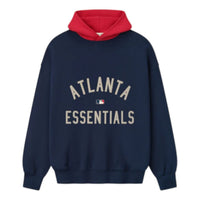 Fear of God Essentials Atlanta Braves Hoodie SS25 'Navy Red' 192AT252017F