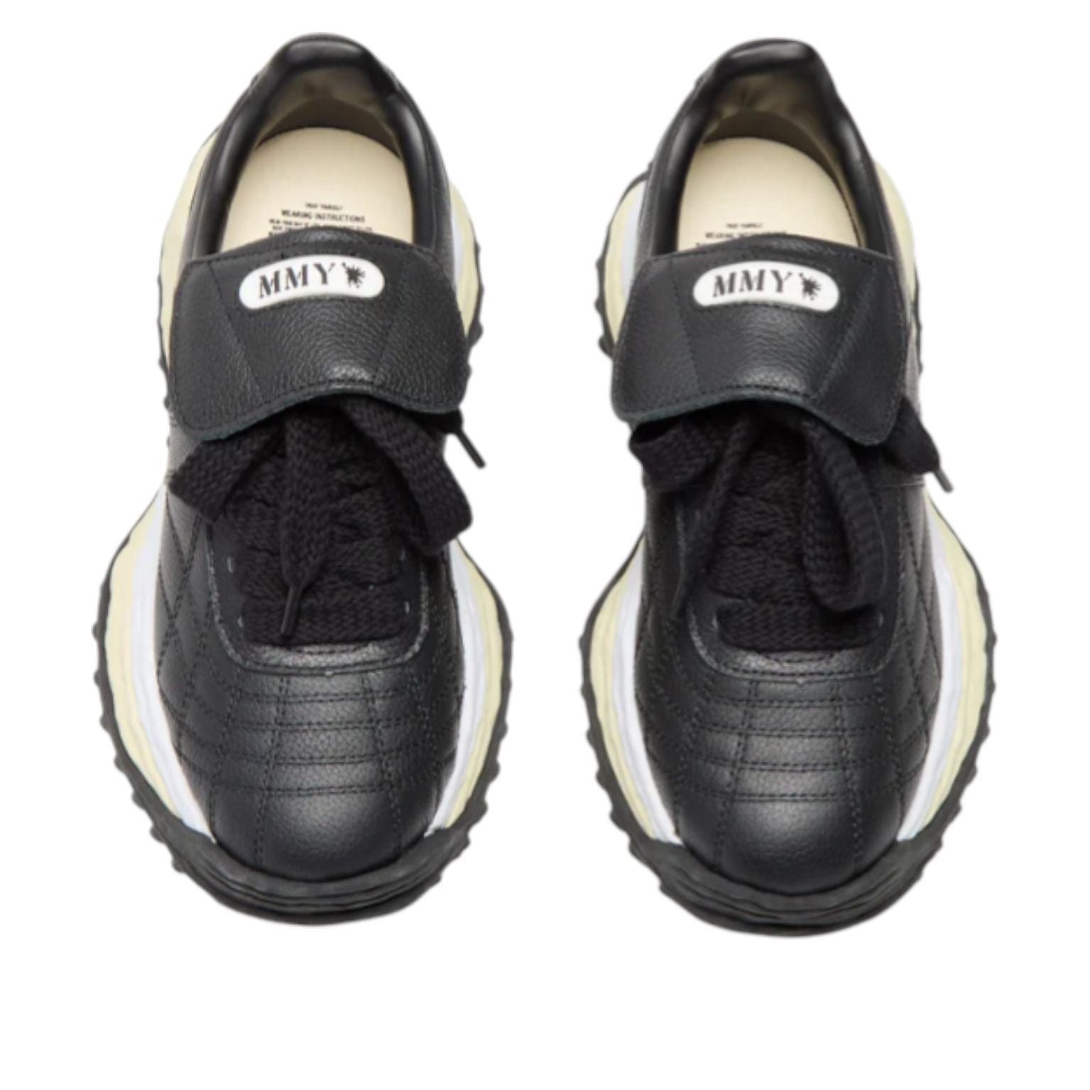 Maison MIHARA YASUHIRO Scott OG Sole Leather Low 'Black White' 14FW701-BLK