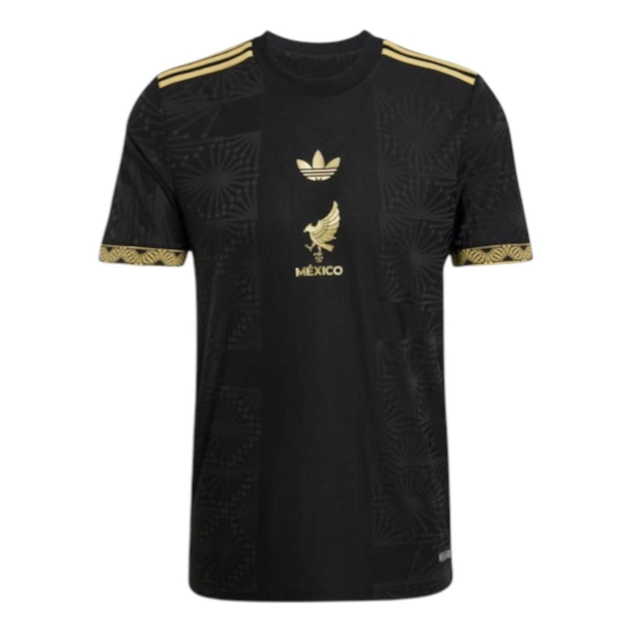 adidas x Mexico Gold Jersey Slim Fit Asia Sizing 'Black' JF2639