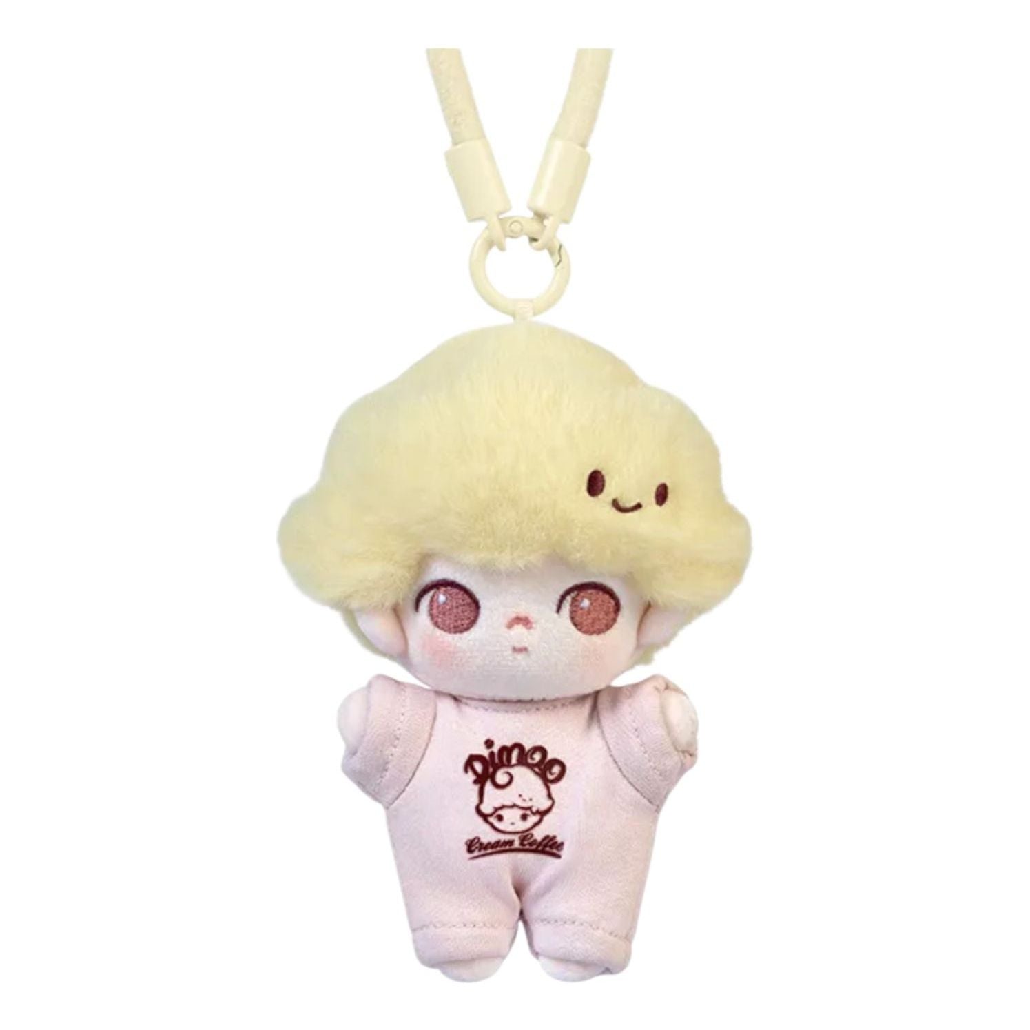Pop Mart Dimoo Crush on Coffee Plush Keychain 'Caramel Coffee' PPMT-2508-0033-CC