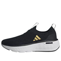 (WMNS) adidas Cloudfoam Go Sock 'Black White Matte Gold' ID4040