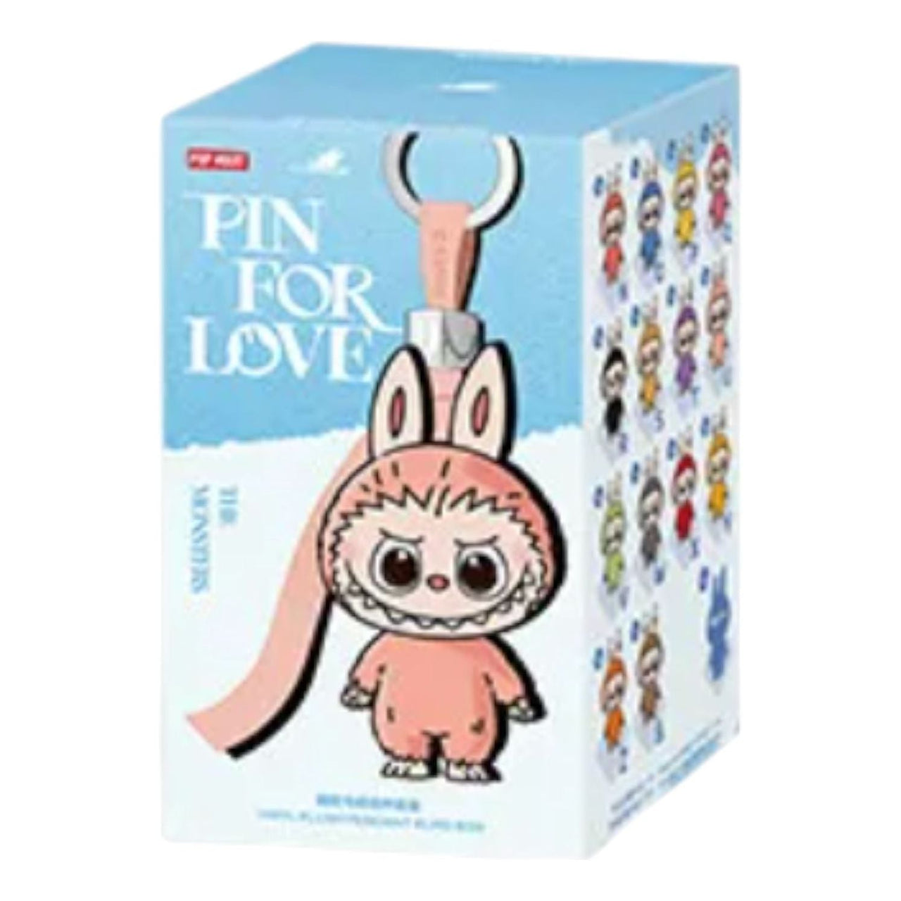 Pop Mart The Monsters Labubu Pin for Love Plush Pendant Blind Box (N-Z) (1 Blind Box) PPMT-2508-0093-NZ1B