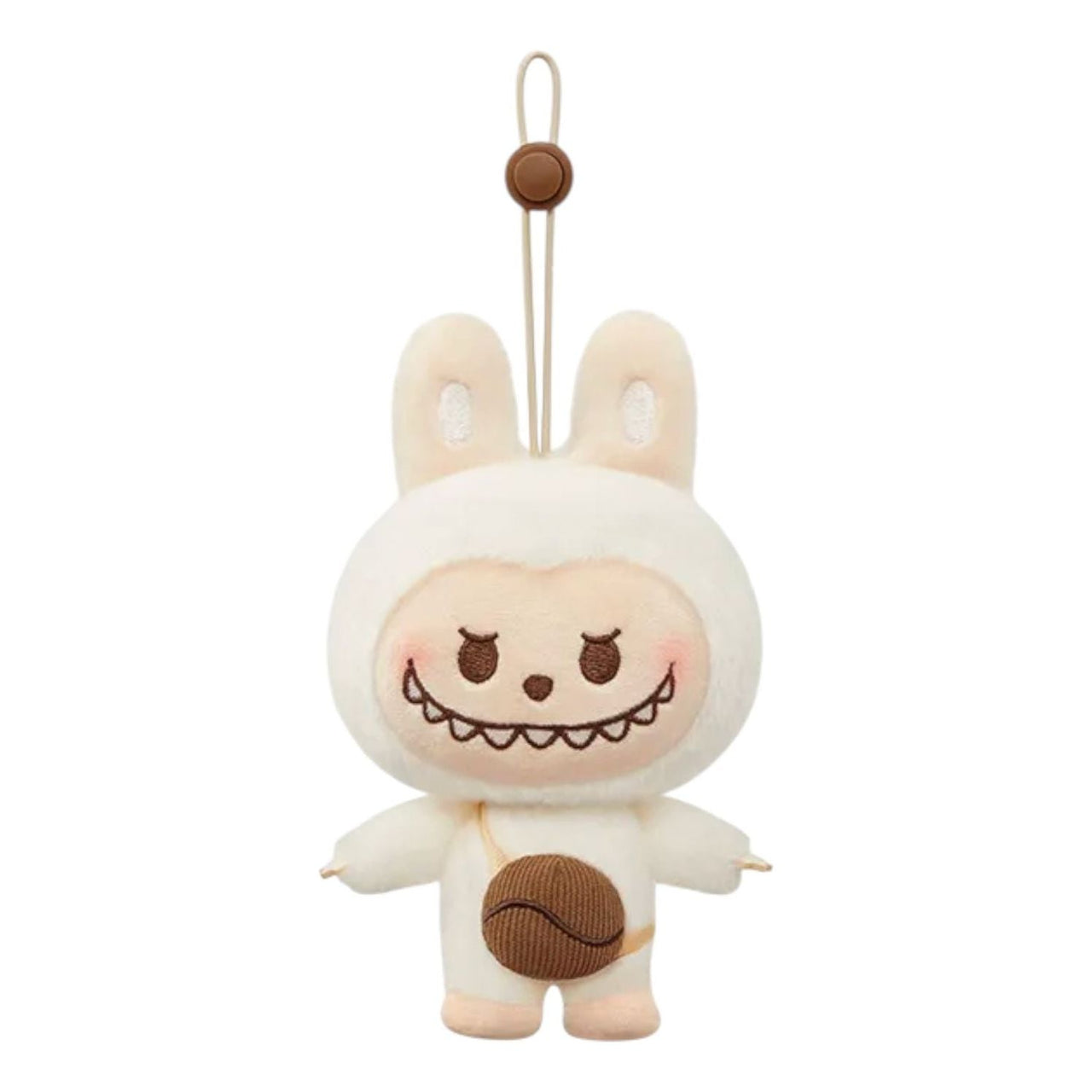 Pop Mart Pop Bean Coffee Factory Plush Pendant 'Labubu Coffee Bean Grinder' PPMT-2508-0062-LCBG