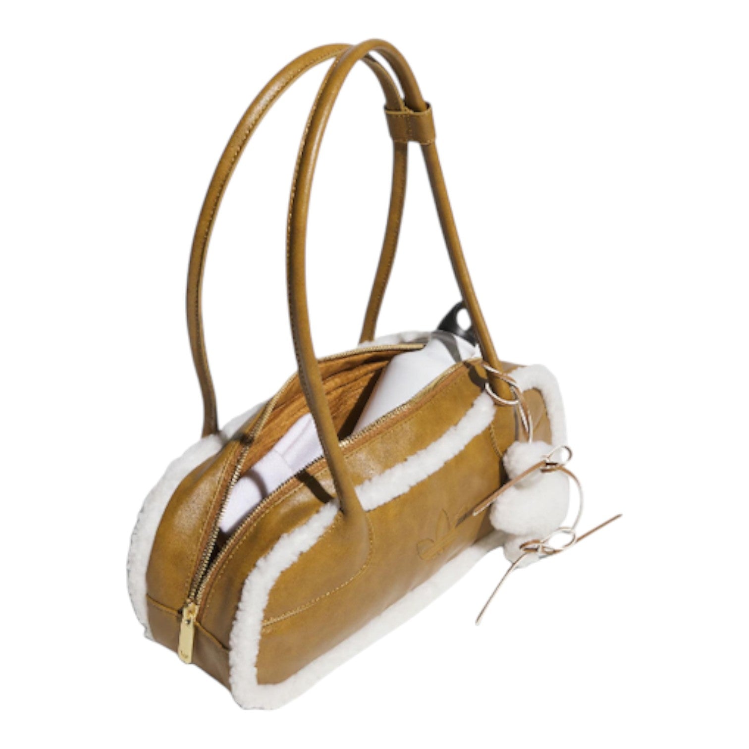 (WMNS) adidas Wide Shoulder Bag 'Bronze Strata Off White' KT0859