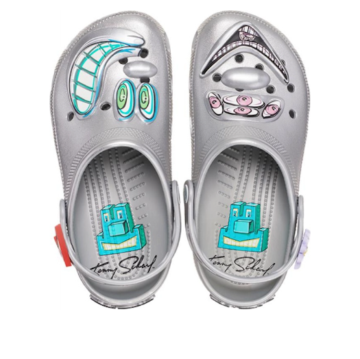 Crocs x Kenny Scharf Classic Clog 'Silver' 209487