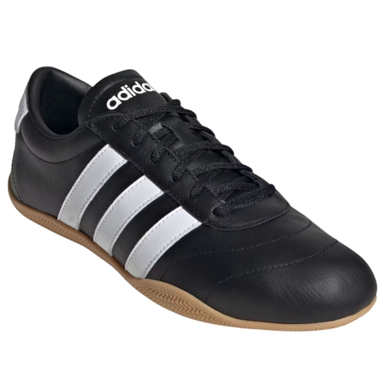 (WMNS) adidas Grand Court Lo 'Core Black Cloud White Gum' JQ9684