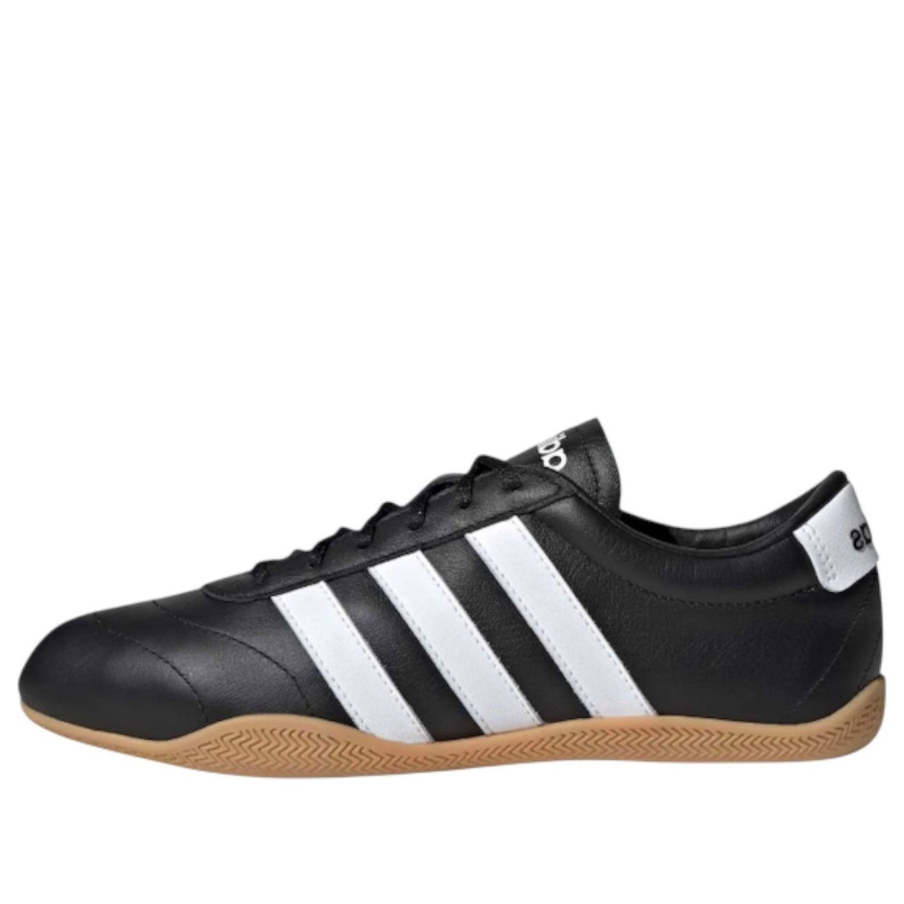 (WMNS) adidas Grand Court Lo 'Core Black Cloud White Gum' JQ9684