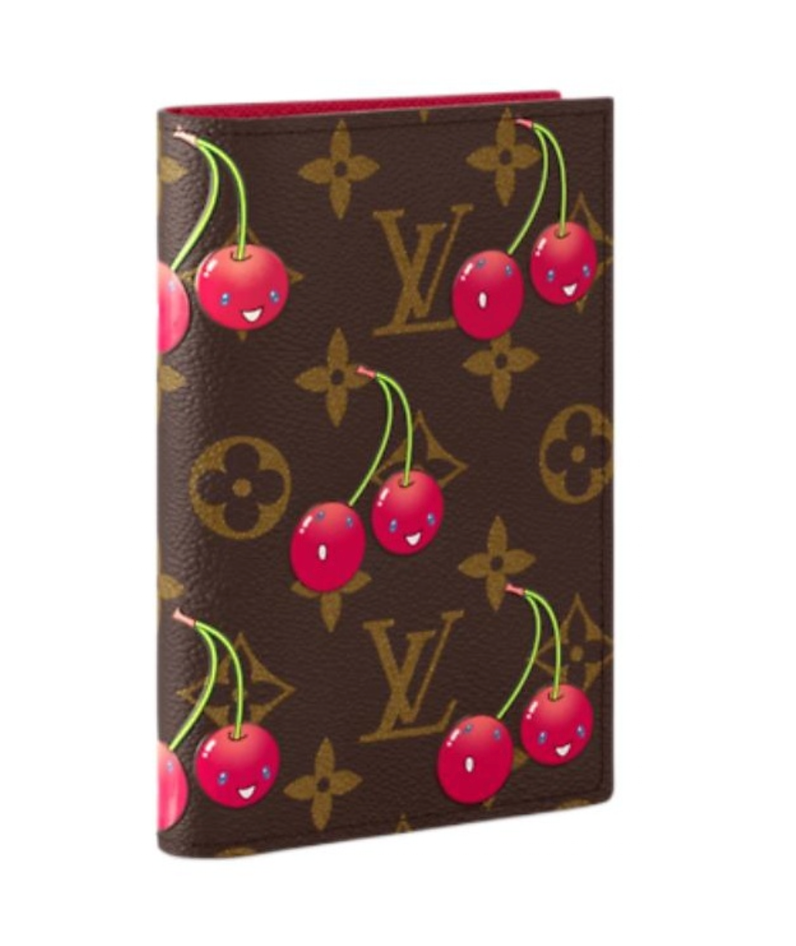 LOUIS VUITTON x Takashi Murakami Cherry Passport Cover 'Brown Monogram' M13424