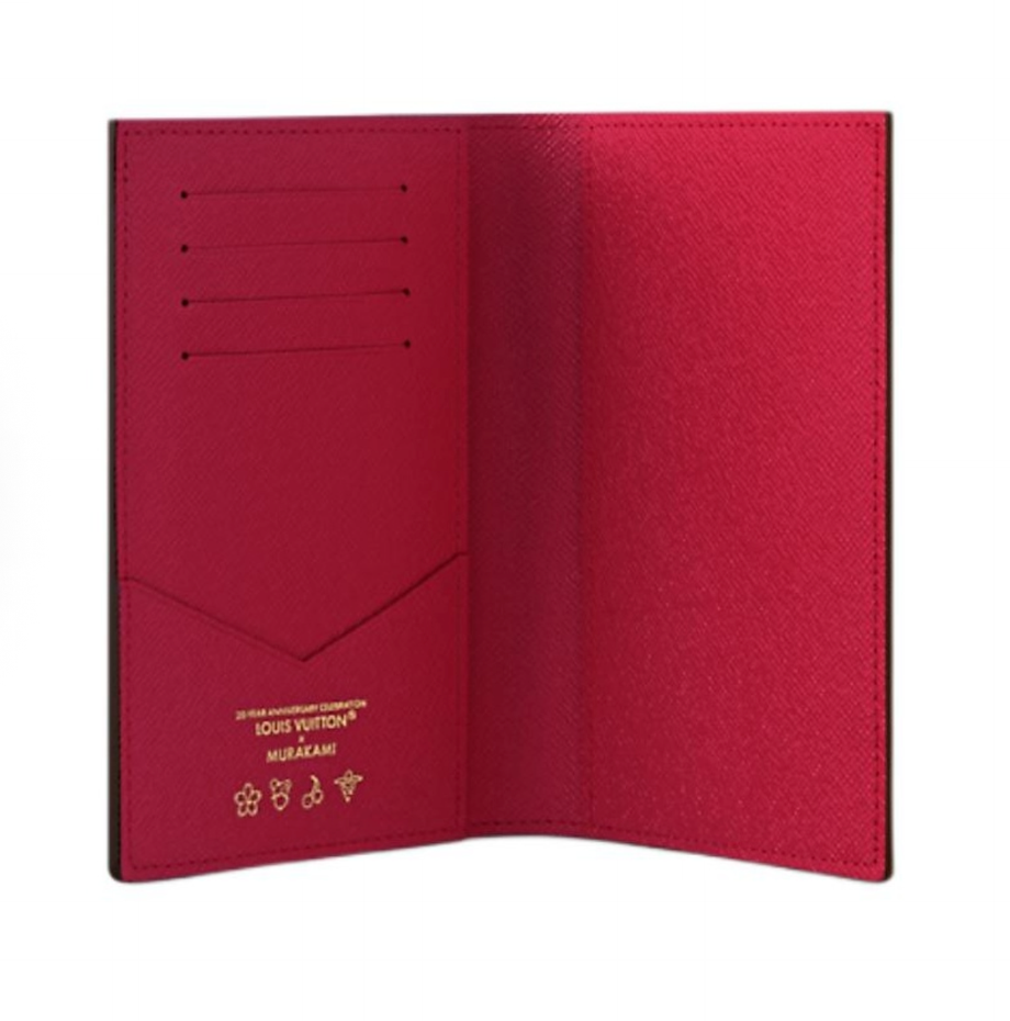 LOUIS VUITTON x Takashi Murakami Cherry Passport Cover 'Brown Monogram' M13424