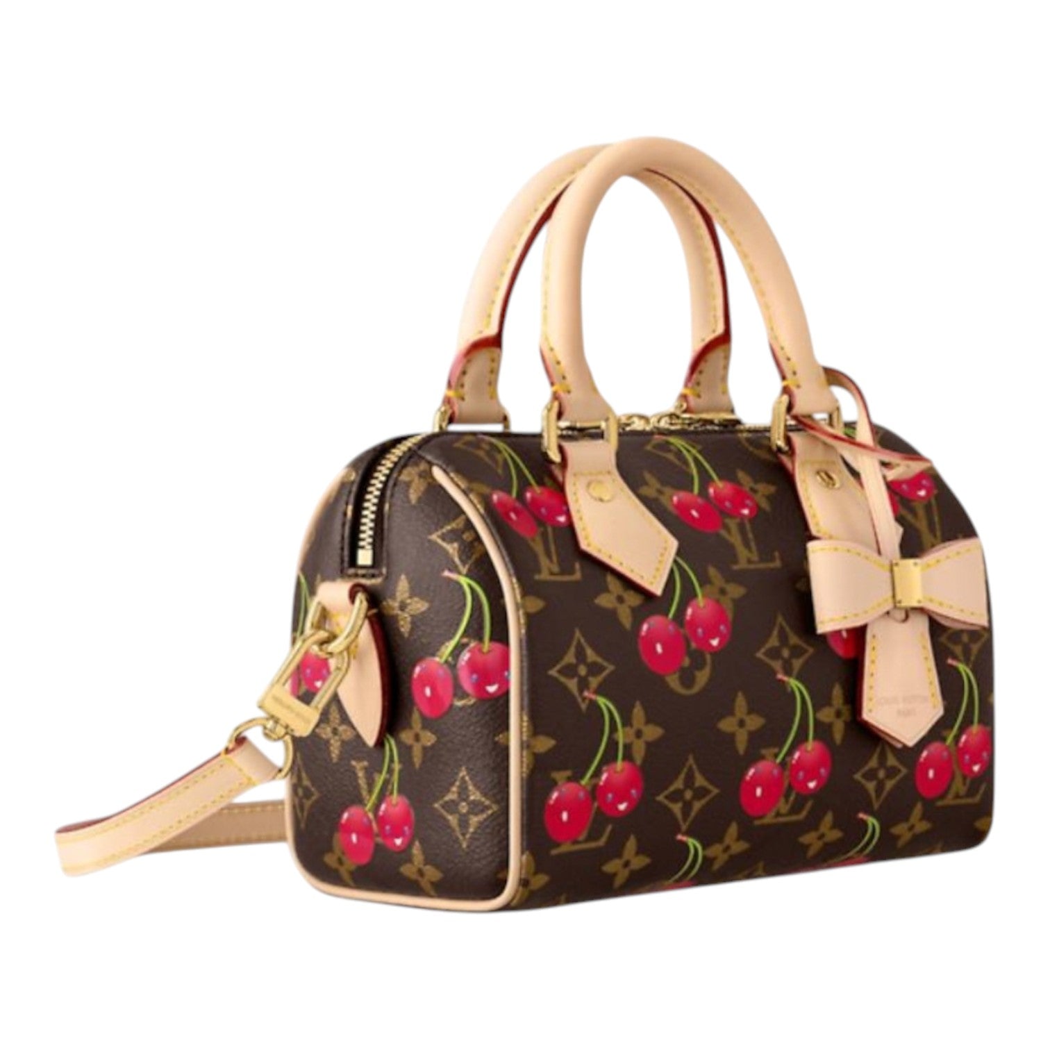 (WMNS) LOUIS VUITTON x Takashi Murakami Cherry Speedy Bandouliere 20 'Brown Monogram' M13094