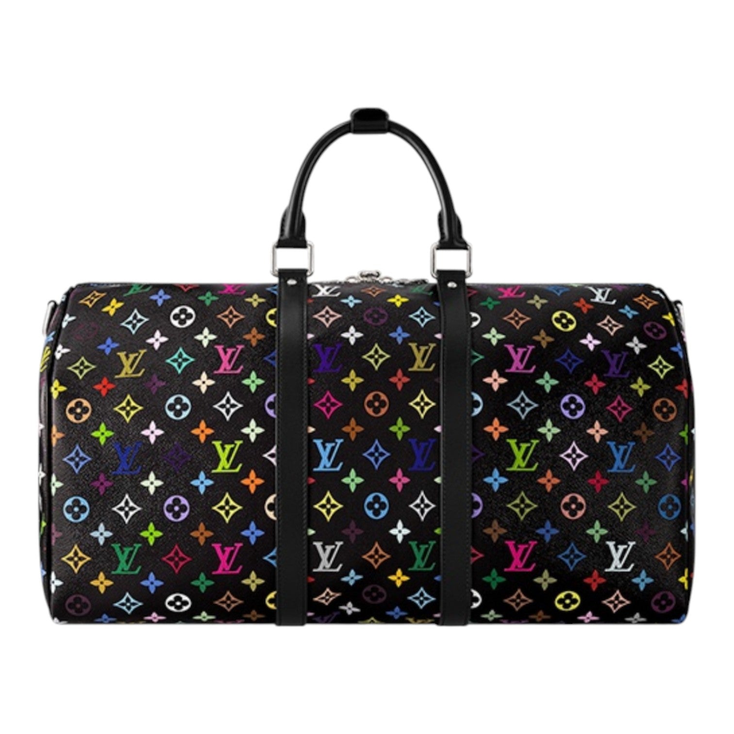 LOUIS VUITTON x Takashi Murakami Keepall Bandouliere 50 'Black Multicolored' M13745