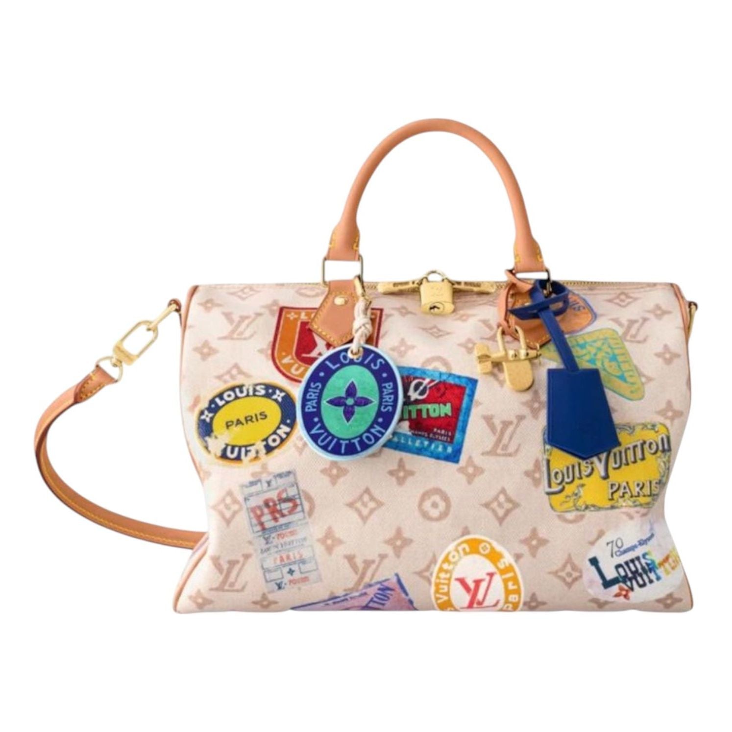 LOUIS VUITTON Speedy Soft 30 'Monogram Dune Pink Multicolor' M14587