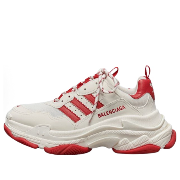 (WMNS) Balenciaga x adidas Triple S 'White Red' ID4734