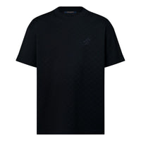 LOUIS VUITTON Damier Cotton Pique T-Shirt 'Black' 1AFRAL