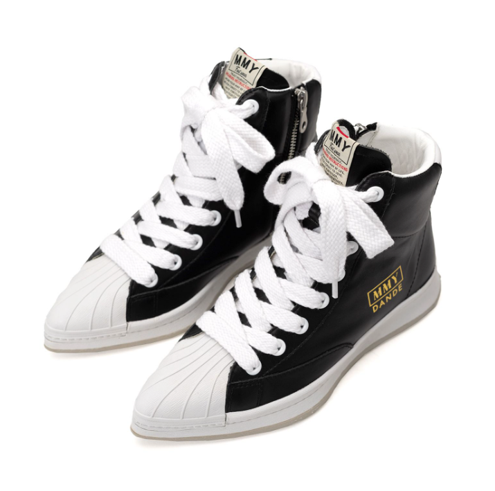 Maison MIHARA YASUHIRO DANDE OG Sole Leather High-top Sneaker 'Black' B09FW701-BLK