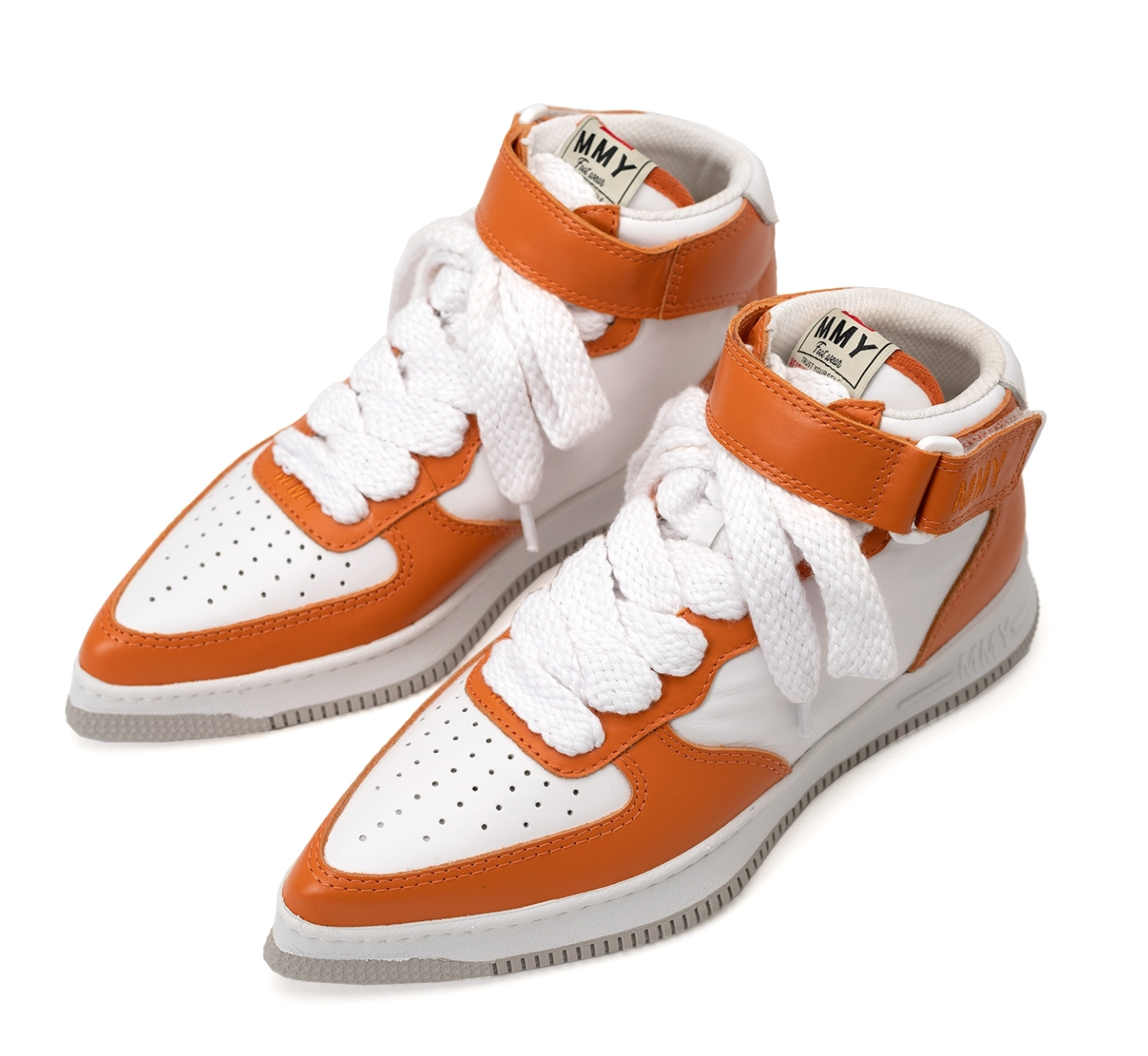 Maison MIHARA YASUHIRO ROSYOG Sole Leather High-top Sneaker 'Orange' B09FW703-ORG