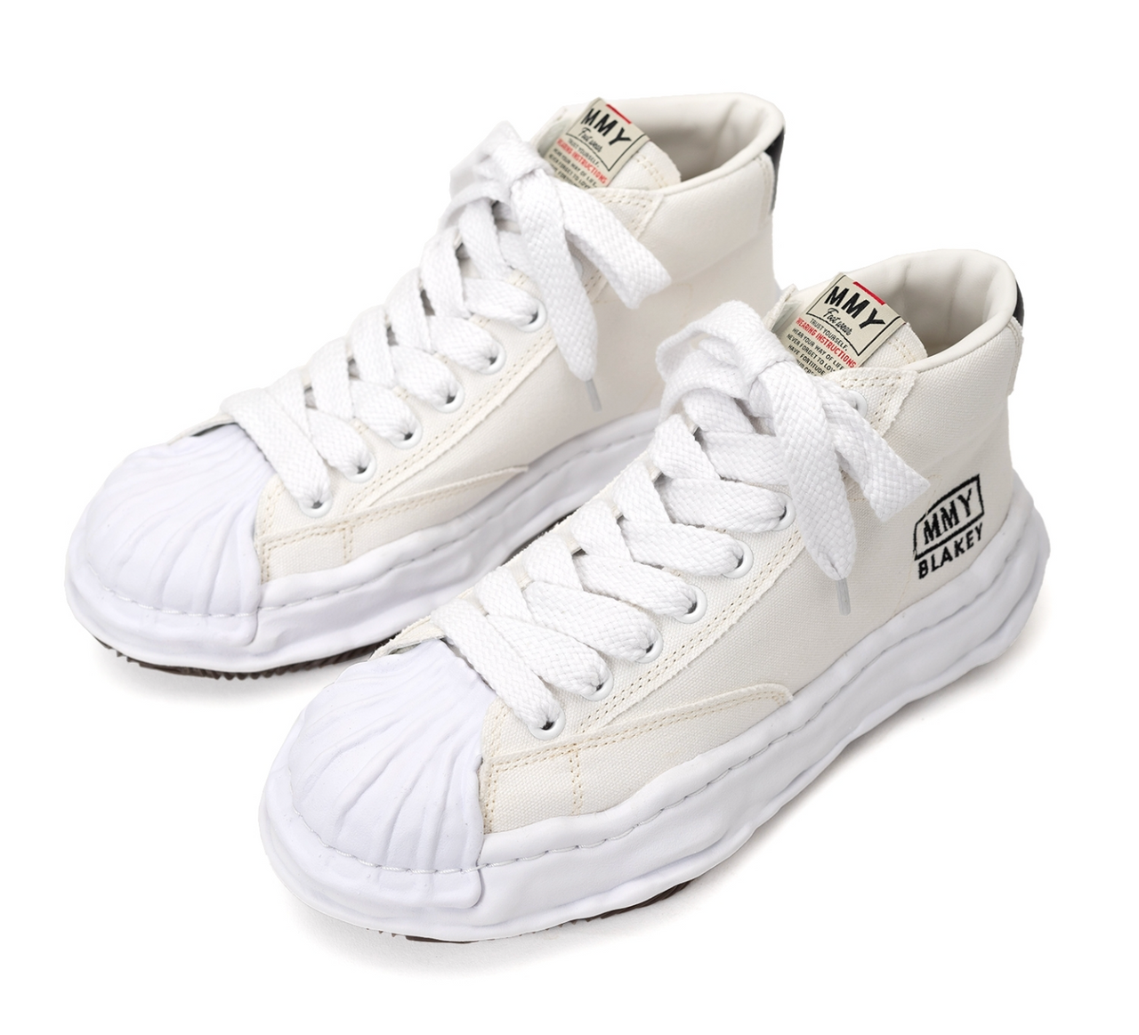 Maison MIHARA YASUHIRO BLAKEY OG Sole Canvas High-top Sneaker 'White' A08FW736-WHT